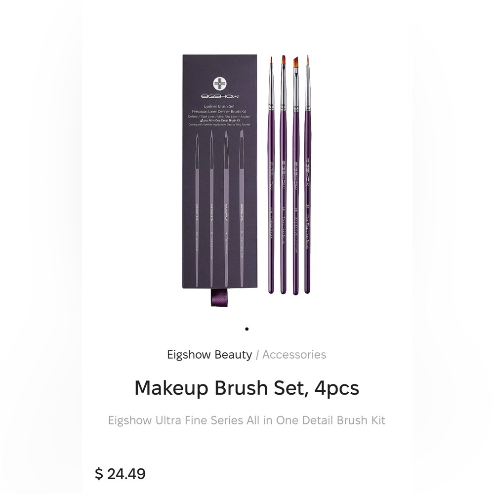 EIGSHOW Eyeliner Brush Set